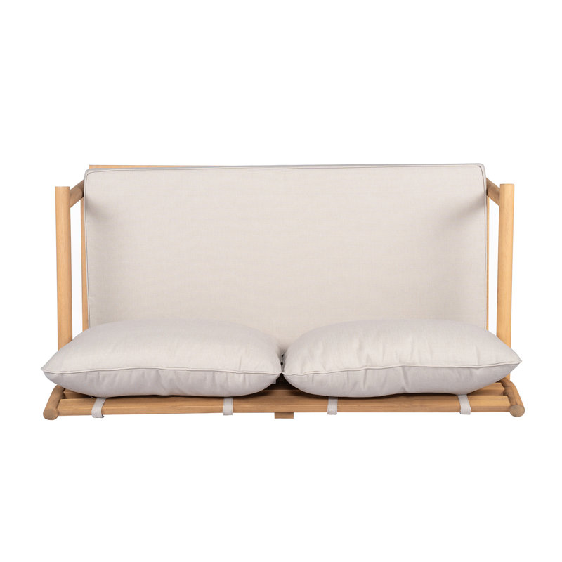 Christopher Knight Home 50.5" W x 27.5" D x 26.25" H Solid Acacia Wood Patio Loveseat