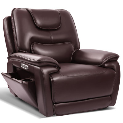 Fauteuil inclinable électrique triple à trois moteurs avec chaleur et massage, repose-pieds à dossier réglable et indépendant, brun moyen robuste, 400 lb