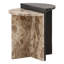 Ensemble de 2 tables gigognes Harrington crème noir