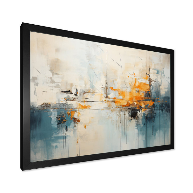 Minimalisme, arbre, puissance éphémère II sur toile, Cadre simple noir, H 30 po x l 40 po x P 1,5 po