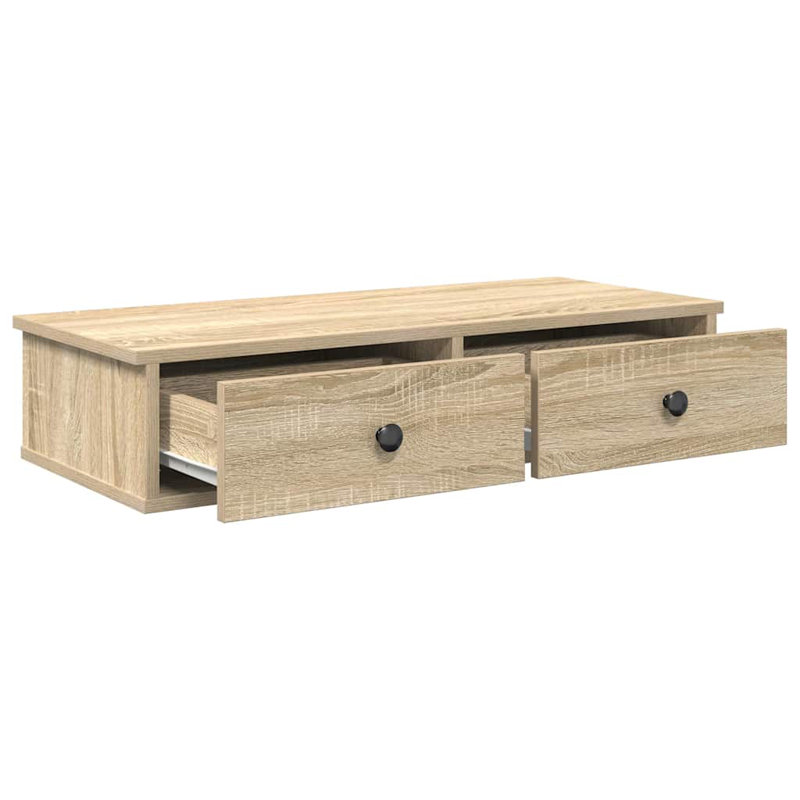 113-9 Wall Mounted Shelf, 15cm H x 60cm W x 28cm D, Sonoma oak