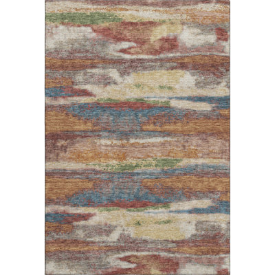 Premium Machine Washable Prisco Paprika Rug