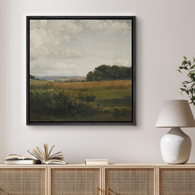 «Pastoral Fields Serene Farmland», reproduction d'art sur toile