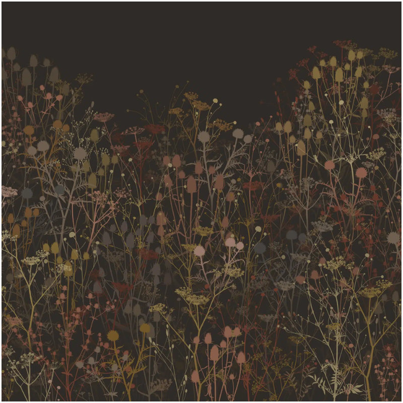 Clarissa Hulse Tania's Garden Sunset Fixed Size Mural, Brown