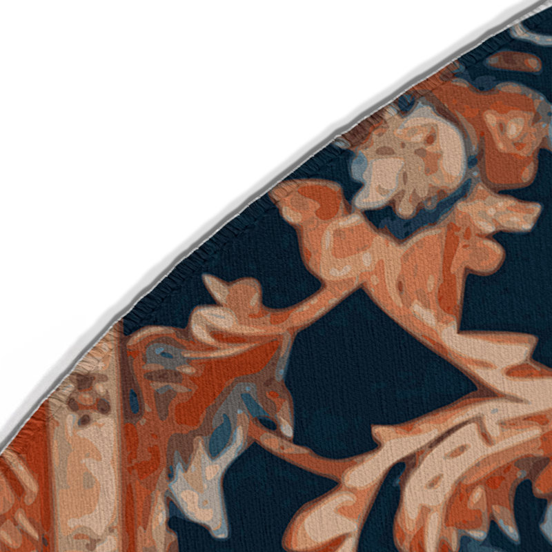 Tapis d'intérieur et d'extérieur Tabriz, Rond 5 pi