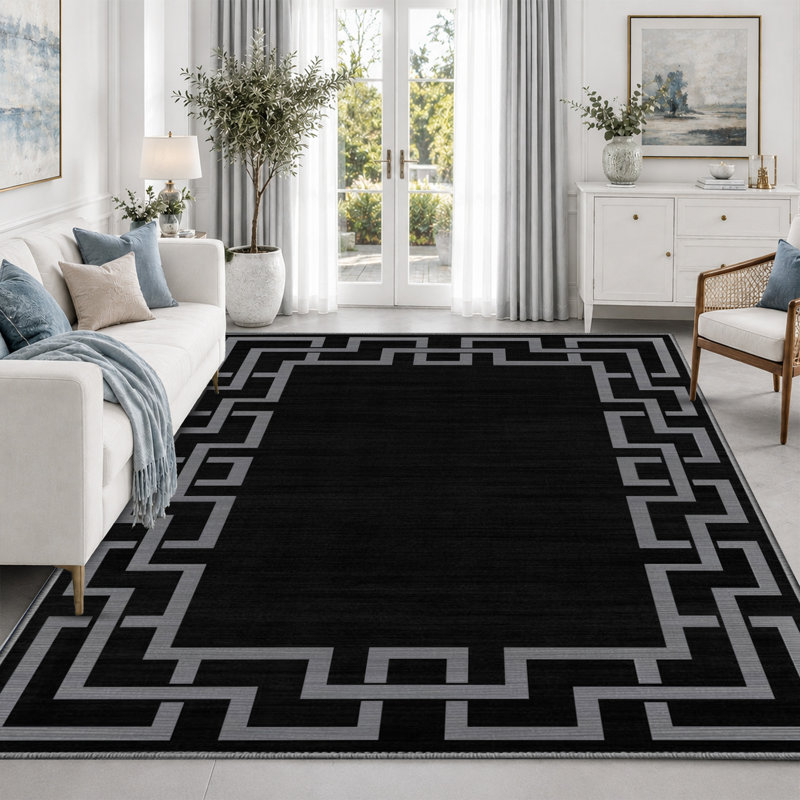 Coll Abstract Machine Printed Area Rug, Rectangle 120 x 170 cm