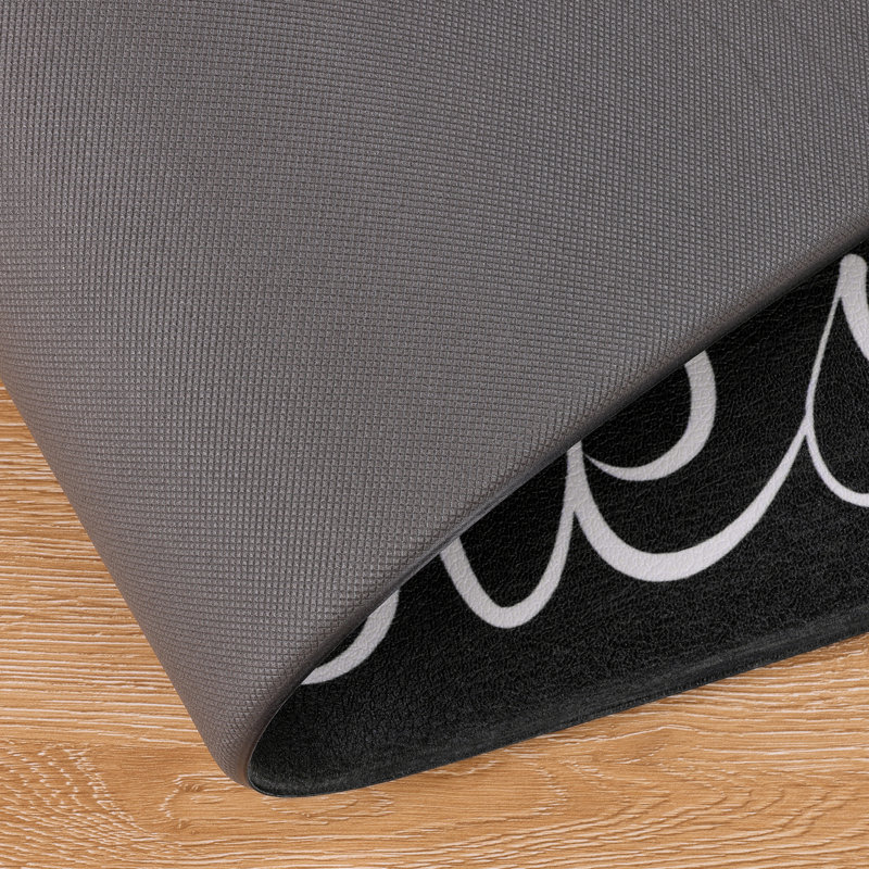 Tapis et tapis de cuisine anti-fatigue (ensemble de 2), Noir, Tapis de couloir 20 po x 31,5 po + 20 po x 59 po