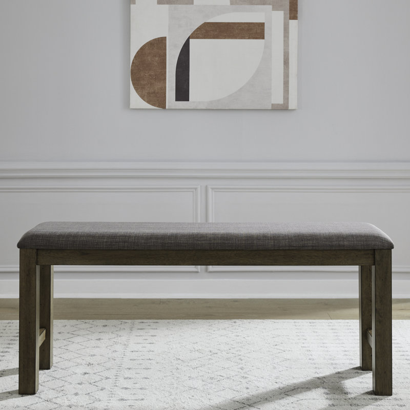 Luz Upholstered Counter Height Dining Bench, 26" H x 60" W x 16" D, Brown