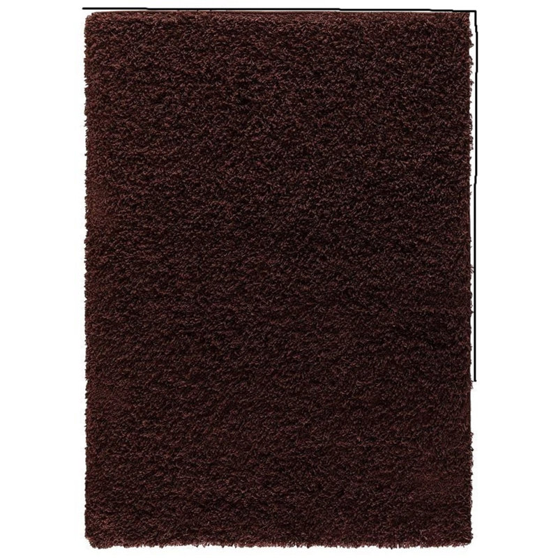 Solid Colour Shag Area Rug, Rectangle 80 x 150 cm