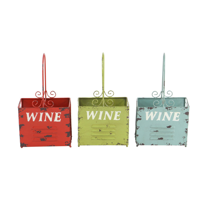 Brooten 2 Bottle Tabletop Wine Bottle Rack in