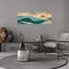 Abstrait paysage ondulé abstrait, paysage moderne minimaliste, art mural-482097329