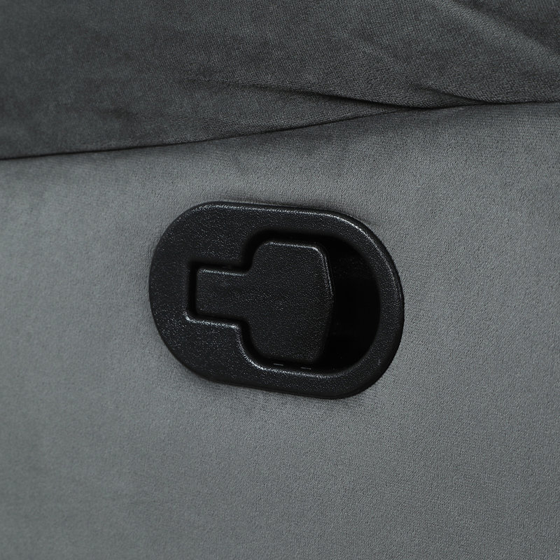 Fauteuil inclinable en tissu de microfibre transitionnel, Gris