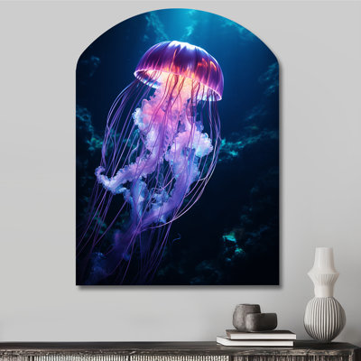 Risley - Jellyfish Arch Shape Metal Wall Sculpture
