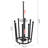 Black Shoe Storage Rack with Umbrella Stand