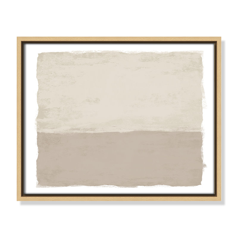Silent Sands II - Landscape Version Print par Natalie Carpentieri, Toile avec cadre, Flotteur naturel, L 15,5 po x H 12,5 po