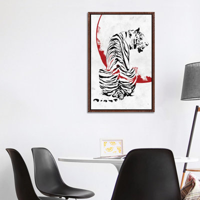 Inked Tiger by Nikita Abakumov - Painting on Canvas
