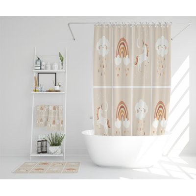 Nayab Polyester Shower Curtain Set
