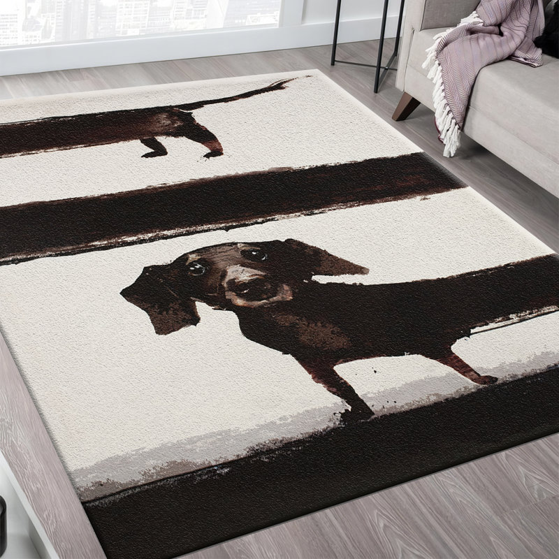 Soft Non-Woven Printed Rug Featuring Vibrant Floral and Geometric Patterns Ideal for Adding a Splash of Color to Any Living Space