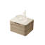 Meuble-lavabo flottant 24 po avec lavabo en verre et plateau en pierre