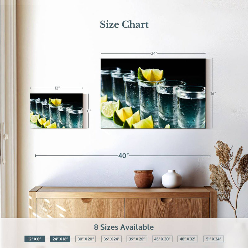 Yarlin Lime Tequila Drinks, 16" H x 24" W