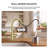 Pull Down Single Handle Kitchen Faucet With Deck Plate, Handles and Supply Lines-86502925