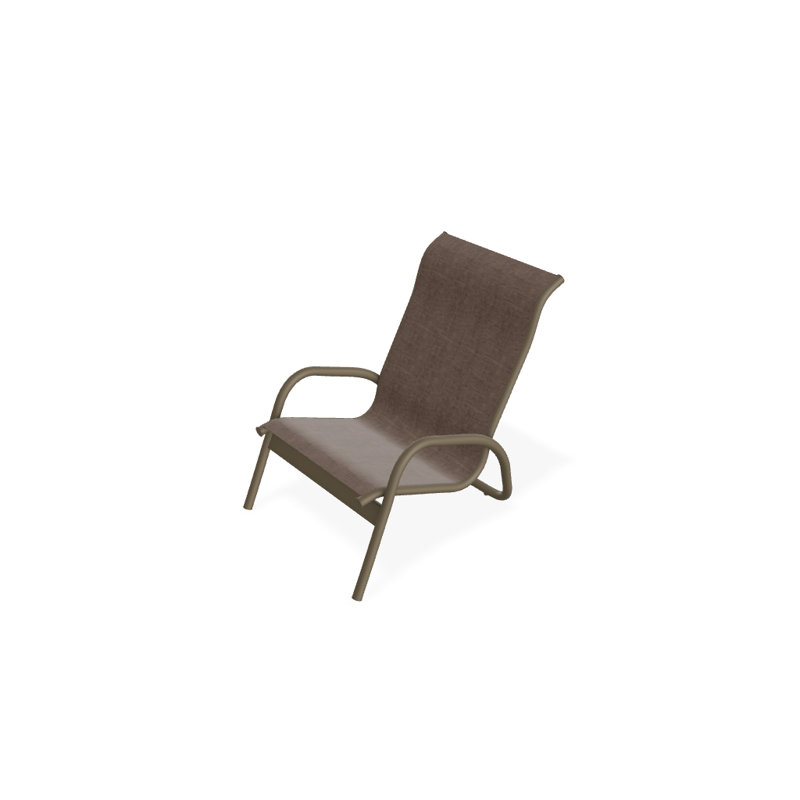 Gardenella Patio Chair, Mocha Sunbrella®, Beachwood