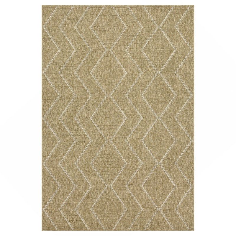 Tapis blanc intérieur / extérieur, Rectangle 7 pi 10 po x 10 pi 3 po