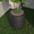 Weybright Round Fiberstone Planter – Handmade MGO Clay Plant Pot with Drainage Holes for Indoor & Outdoor Use-1277366612-1277366635