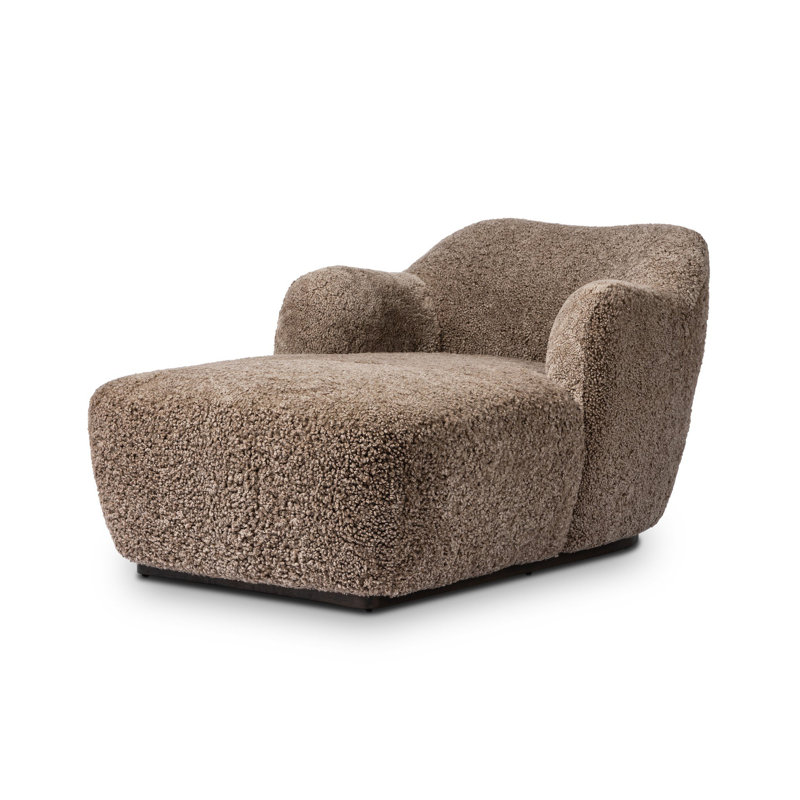 Julius Chaise-Taupe Shearling