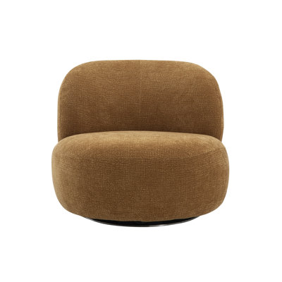 Fauteuil pivotant Cove moutarde