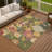 Machine Washable Indoor/Outdoor Matteson ACN2293 Floral Rug-1354624650