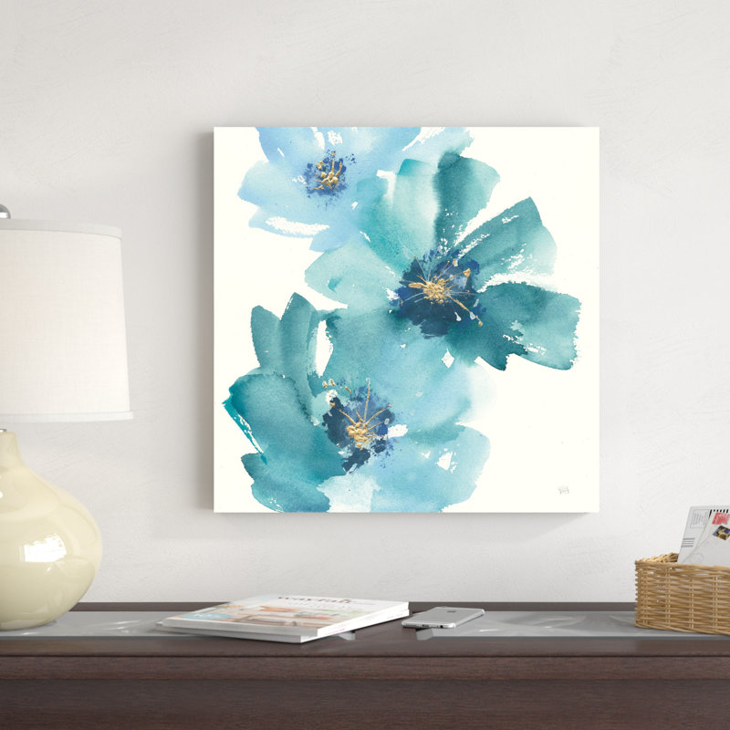 Bleu sarcelle cosmos IV, H 20 po x l 20 po x P 1,25 po