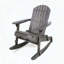 Chaise berçante Adirondack en bois d'acacia