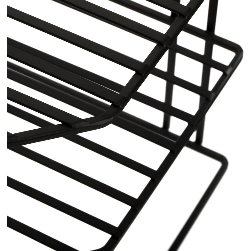 Étagère de coin de cuisine à 3 niveaux pour comptoir et organisateur d'armoire, comptoir de cuisine en métal 9x9x7,5 pouces et armoire de rangement pour assiettes, tasses, plats
