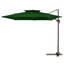 Parasol en porte-à-faux carré avec pivot et inclinaison 11 pi Pulk-979278537-1045046434