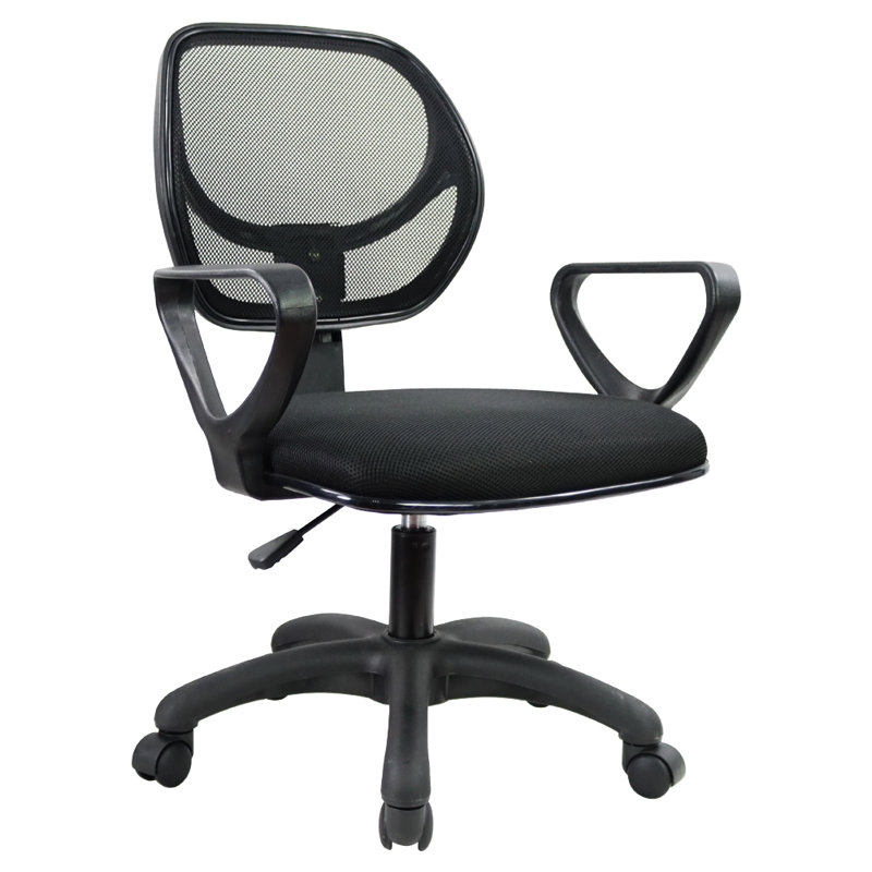 Chaise de travail rond à dossier moyen