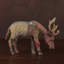 Cerf de forêt broutant