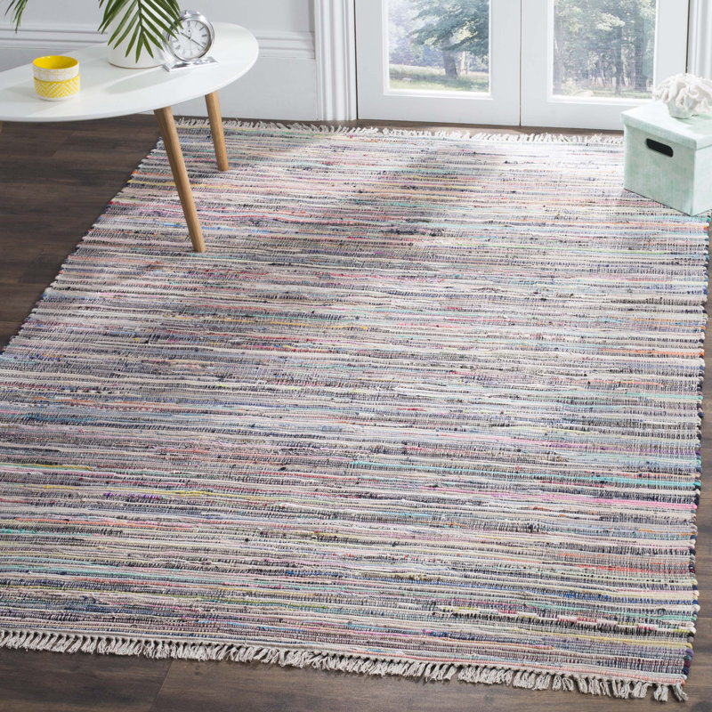 Sue Cotton Hand Woven Area Rug, Rectangle 152 x 244 cm