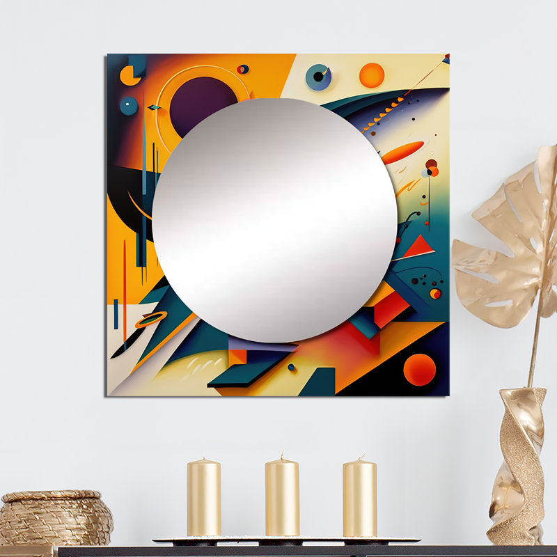 Honniball - Miroir mural de salon moderne, 36 po x 36 po