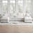 U Shaped Cloud Couch Sectional Sofa with Console,Cup Holder-1288893304