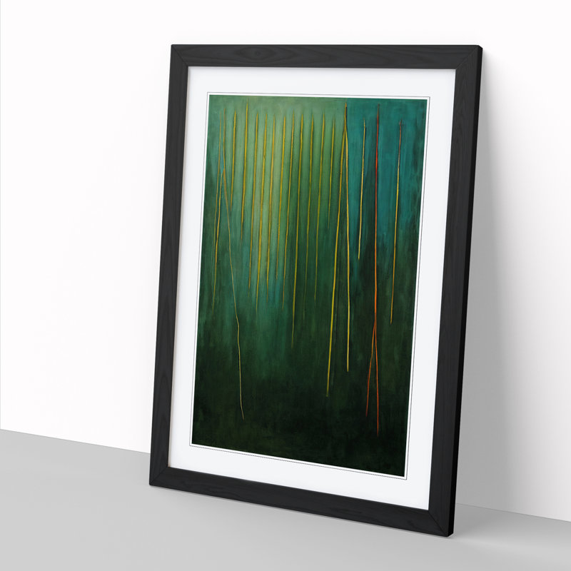 Aristarco Jungle Abstract - Picture Frame Print, 25cm H x 2cm W x 3cm D, Oak