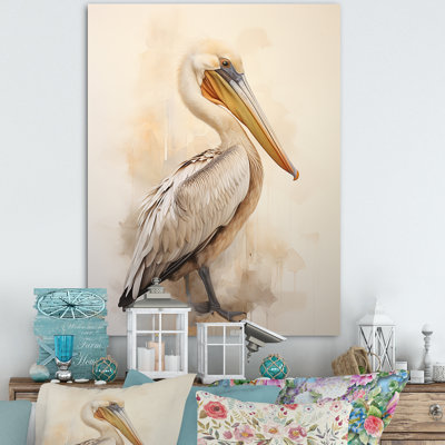 Pelicans Tranquil Perch II sur toile