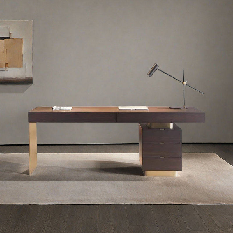 Bureau italien moderne, luxueux et lumineux, H 29,5 po x l 70,9 po x P 23,6 po