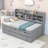 Deveral Twin Size Daybed with Shelves,Three Drawers and Twin Trundle-310576892