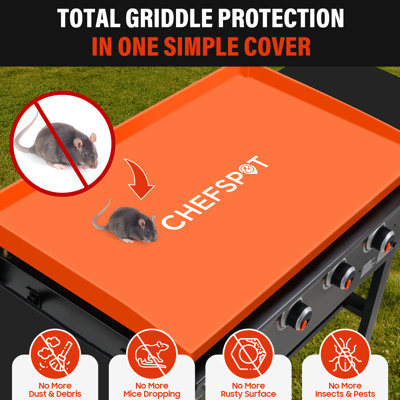 CHEFSPOT Griddle Mat Cover for Blackstone Griddle - Silicone - Full Grill Cover Protector - 28 inch - Old Models