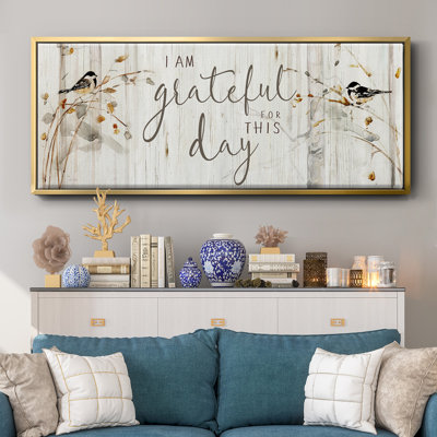 Heaven and Nature Grateful- Framed Canvas