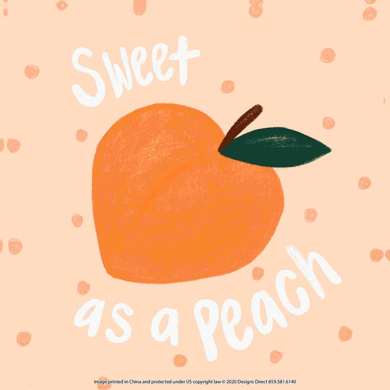 " Sweet As A Peach ", 36" H x 36" W