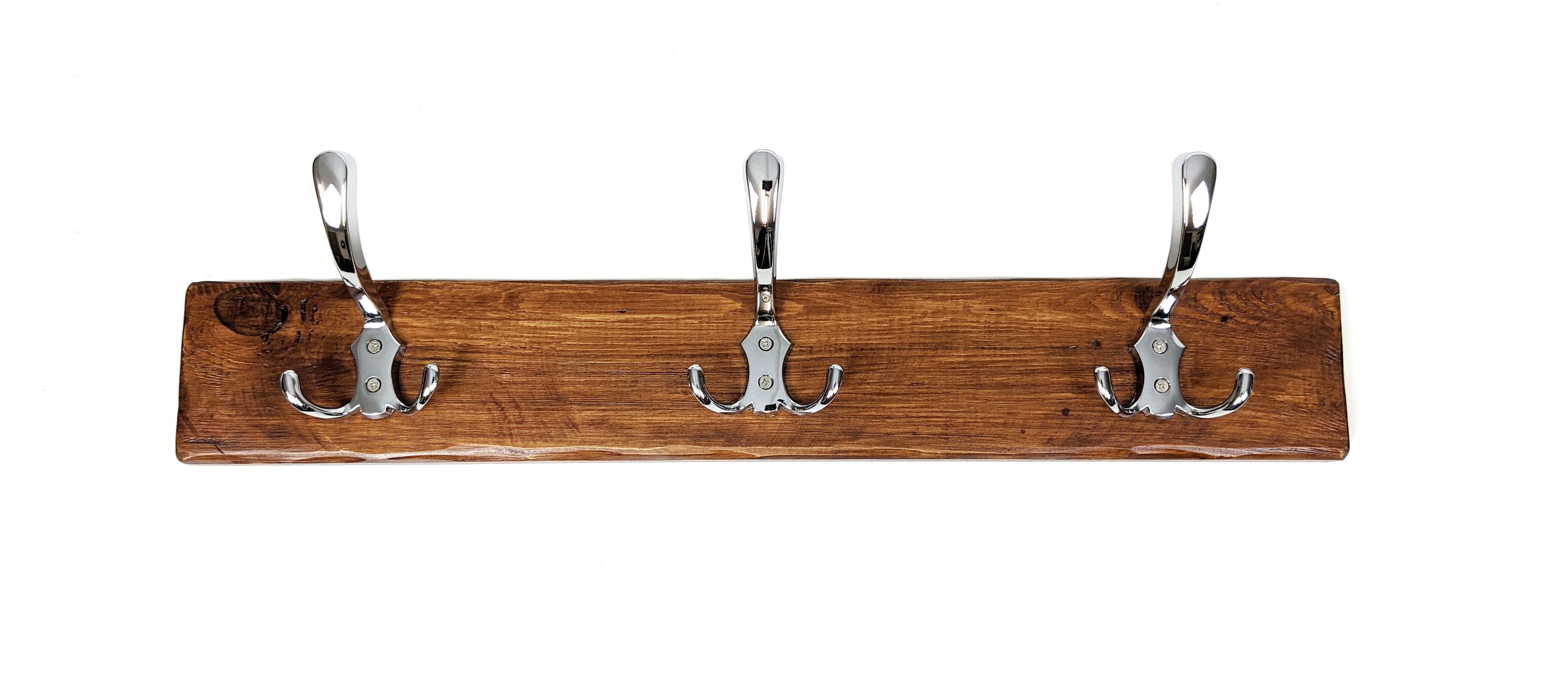Alpen Home Cuthbertson Solid Wood 5 Hook Wall Mounted Coat Rack