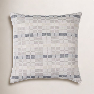 Deckland Geometric Linen Throw Pillow