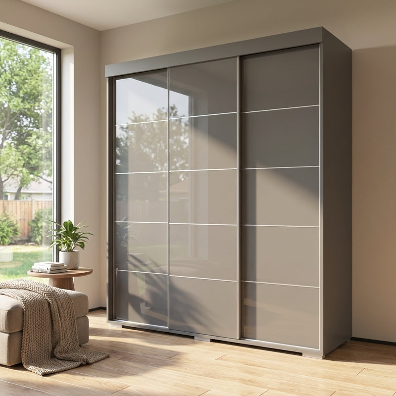 Garde-robe gris 71 po Aria, Gris